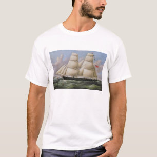 Camiseta Uma escuna suprida dois fora de Dôvar (óleo em