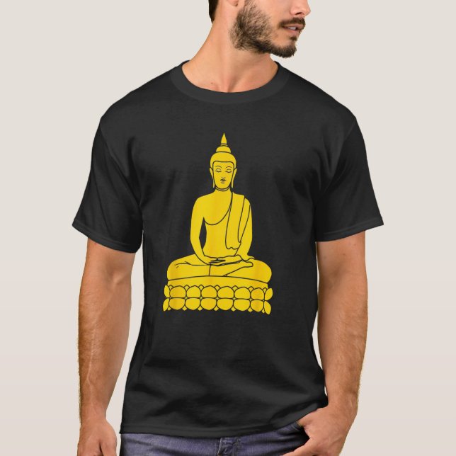 Camiseta Uma estátua de Buda (Frente)