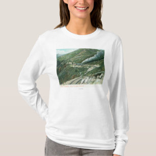 Camiseta Uma estrada de ferro cénico ViewMt. Tamalpais, CA
