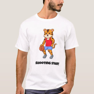Camiseta Uma estrela de tiro! Um Feliz Gato
