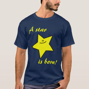 Camiseta Uma estrela é o t-shirt escuro nascido