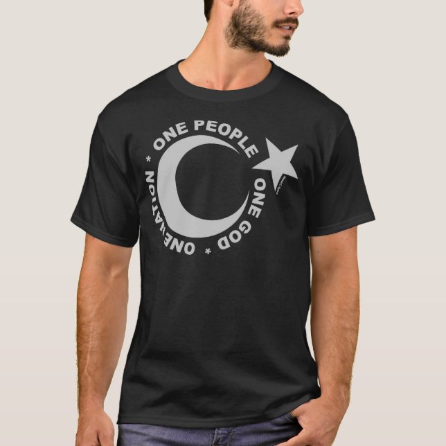 Camiseta Uma Estrela Ummah e Crescente (Frente)