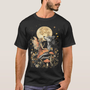 Camiseta Uma Fada Escura Cottagecore Cogumelo Fairycore Lob
