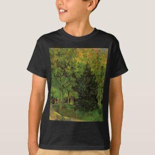Camiseta Uma faixa no jardim público em Arles