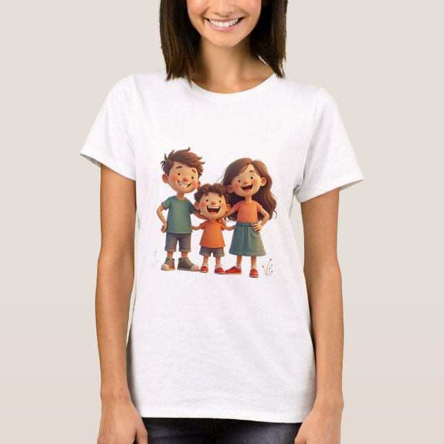 Camiseta uma família feliz (Frente)