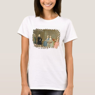 Camiseta Uma família que está sendo servida com chá,