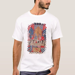 Camiseta Uma família recolheu na mesa para o Passover
