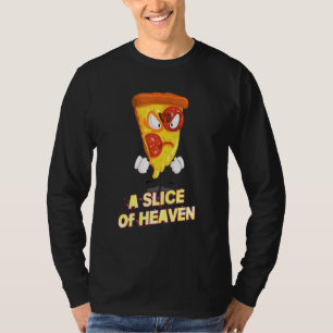 Camiseta Uma Fatia De Pizza Pesada Dizendo Piada Sarcástica