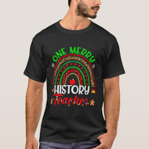 Camiseta Uma Feliz História Professora Natal Rainbow Buffal