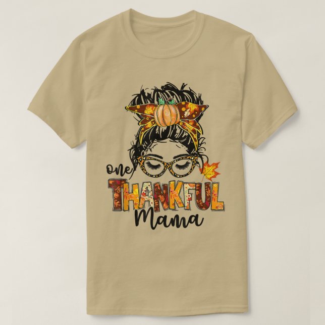 Camiseta Uma Feliz Mãe Engraçada Mensagem Chega outono Do Q (Frente do Design)