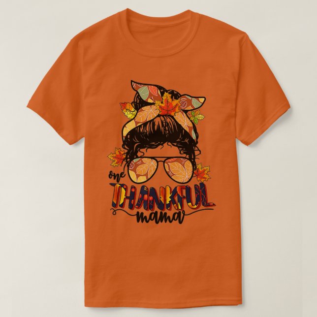 Camiseta Uma Feliz Mãe Engraçada Mensagem Chega outono Do Q (Frente do Design)