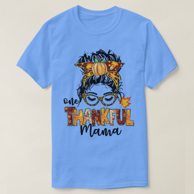 Camiseta Uma Feliz Mãe Engraçada Mensagem Chega outono Do Q (Frente do Design)