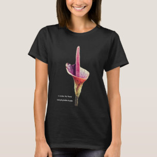 Camiseta Uma flor de lírio-voodoo