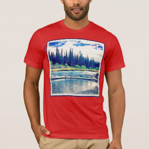 Camiseta Uma Floresta Selvagem Canadense Majestosa. Compre