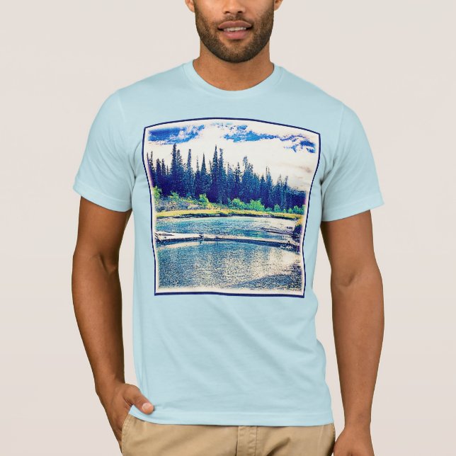 Camiseta Uma Floresta Selvagem Canadense Majestosa. Compre  (Frente)