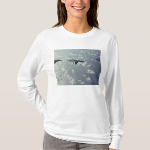 Camiseta Uma formação do três-navio dos raptores F-22