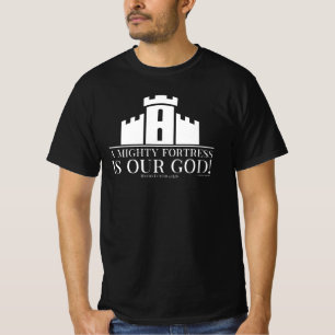 Camiseta Uma Fortaleza Poderosa É Nosso Deus