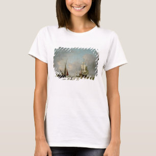 Camiseta Uma fragata na água calma