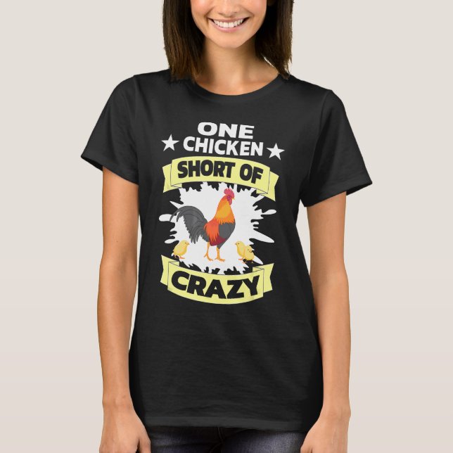 Camiseta Uma Galinha Curta de Louca Pet (Frente)