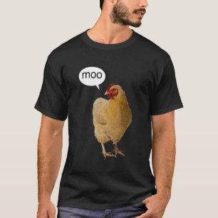 Camiseta Uma Galinha Dizendo Muu