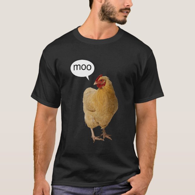 Camiseta Uma Galinha Dizendo Muu (Frente)