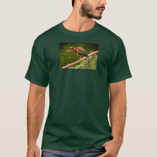 Camiseta Uma garça-verde