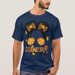 Camiseta Uma Garota agradecida Mensageira Bun Engraçado out