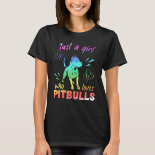 Camiseta Uma Garota que Ama Pitbulls