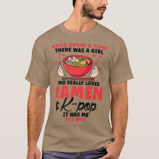 Camiseta uma garota que realmente amava ramen & k-pop da Co