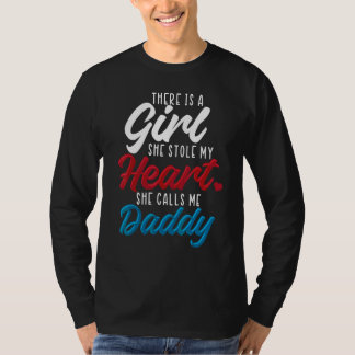 Camiseta Uma Garota Que Roubou Meu Coração Me Chama de Papa