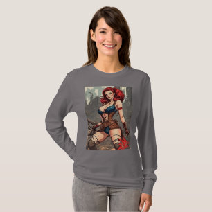 Camiseta Uma Heroína Pin-Up num Mundo Apocalíptico Postado