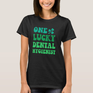 Camiseta Uma higienista dentária sortuda RDH Patricku2019s