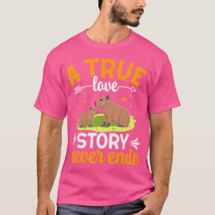 Camiseta Uma História De Amor Verdadeiro Nunca Termina Cavy