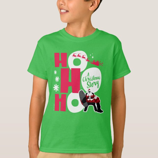 Camiseta Uma história de Natal | Ho Ho (Frente)