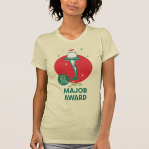 Camiseta Uma história de Natal Lâmpada da perna Prêmio pr