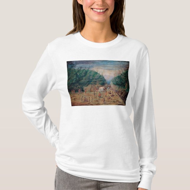 Camiseta Uma ideia do lugar molhando do "esforço" (Frente)