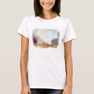 Camiseta Uma igreja indicada a um viajante em um extensivo