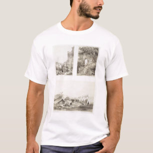 Camiseta Uma igreja portuguesa e uma rua chinesa em Macao,