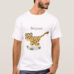 Camiseta Uma ilustração de desenho animado de um bebê bonit