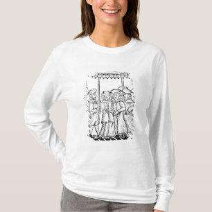 Camiseta Uma ilustração de um casamento judeu