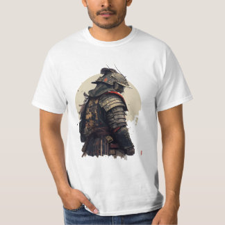 Camiseta Uma ilustração detalhada de samurai