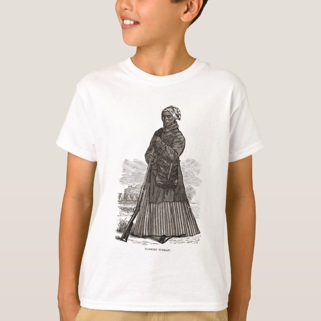Camiseta Uma imagem do woodcut de Harriet Tubman, antes de (Frente)