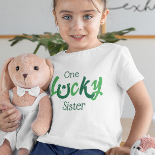 Camiseta Uma Irmã Sortuda   Dia de São Patrício Personalizá