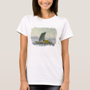 Camiseta Uma jangada que sae do porto de Guayaquil,