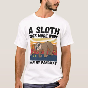 Camiseta Uma Lama Faz Mais Trabalho Que O Meu Pâncreas