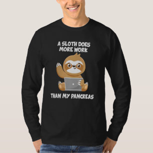 Camiseta Uma Lama Funciona Mais Do Que O Meu Pâncreas Diabe