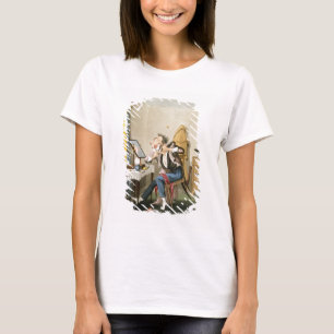 Camiseta Uma lâmina sem corte, bar. pela caça, 1827 (etch