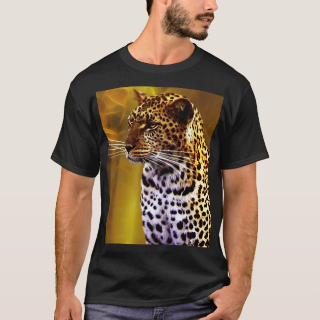 Camiseta Uma lança-leopardo (Frente)