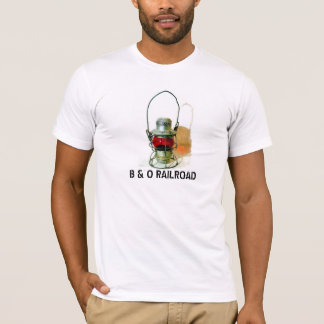 Camiseta Uma lanterna da estrada de ferro de B&O