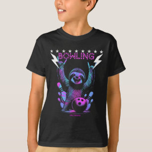 Camiseta Uma Legal Boliche De Lama Com Um Relâmpago